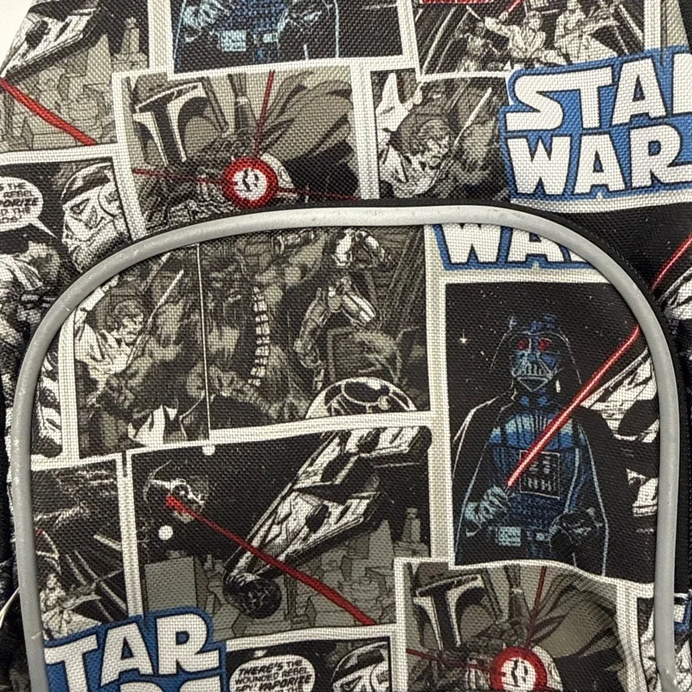 Pottery Barn Star Wars Comic Book Print Mini Backpack Darth Vader Luke Skywalker